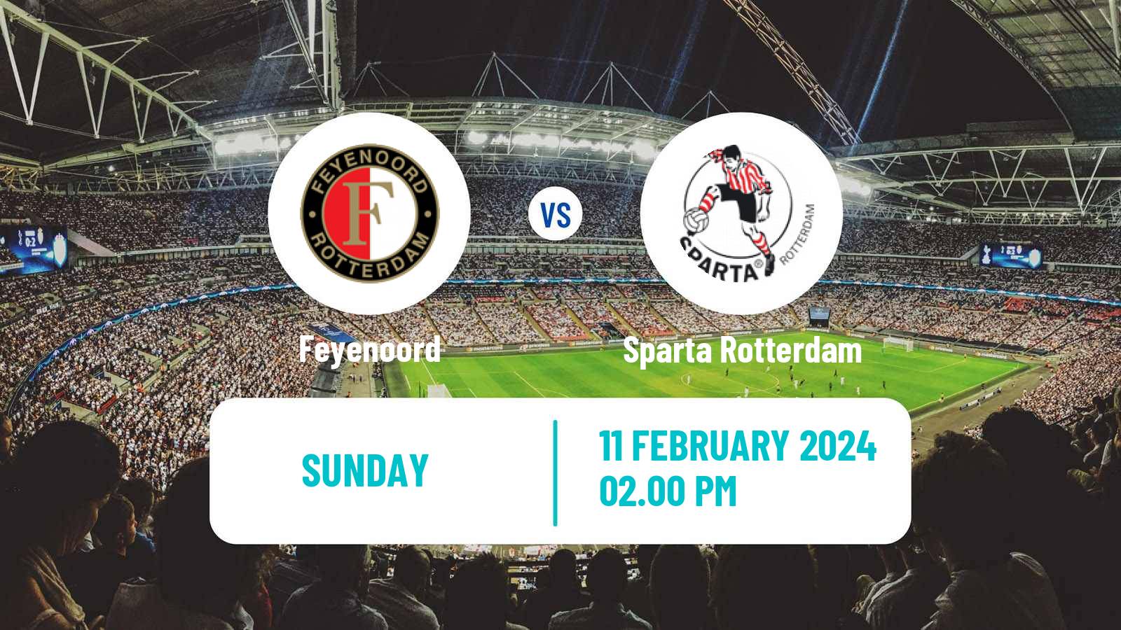 Soccer Dutch Eredivisie Feyenoord - Sparta Rotterdam