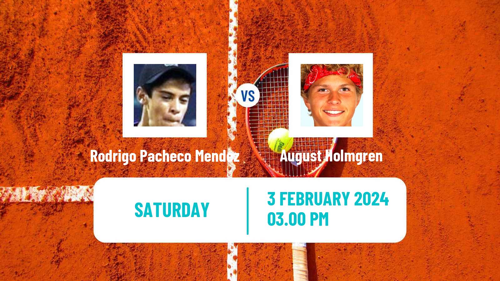 Tennis Davis Cup World Group I Rodrigo Pacheco Mendez - August Holmgren