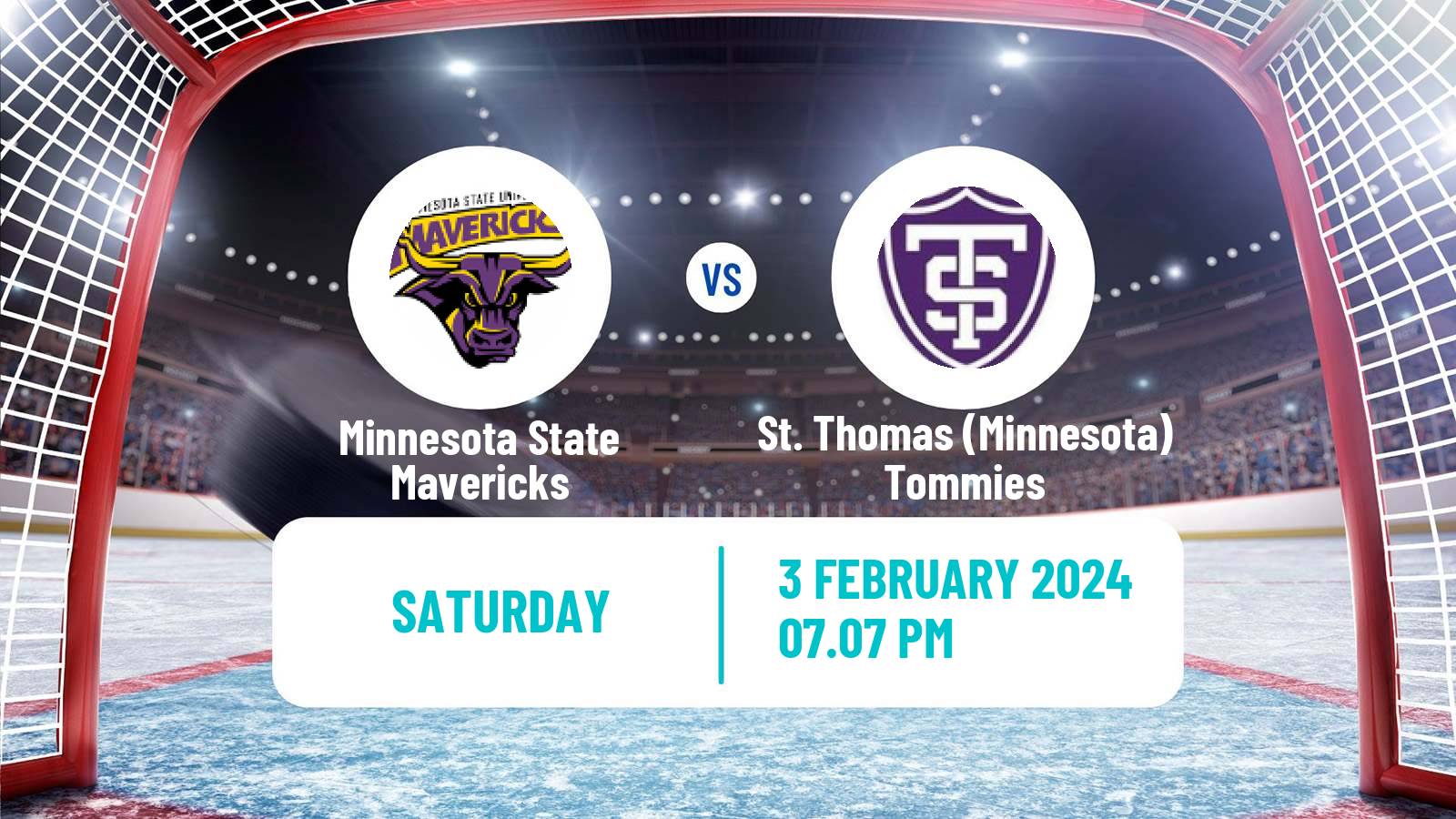 Hockey NCAA Hockey Minnesota State Mavericks - St. Thomas (Minnesota) Tommies