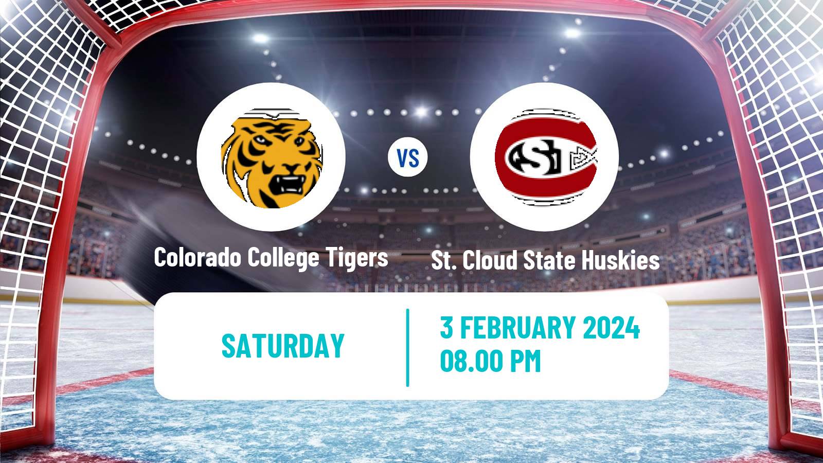 Hockey NCAA Hockey Colorado College Tigers - St. Cloud State Huskies