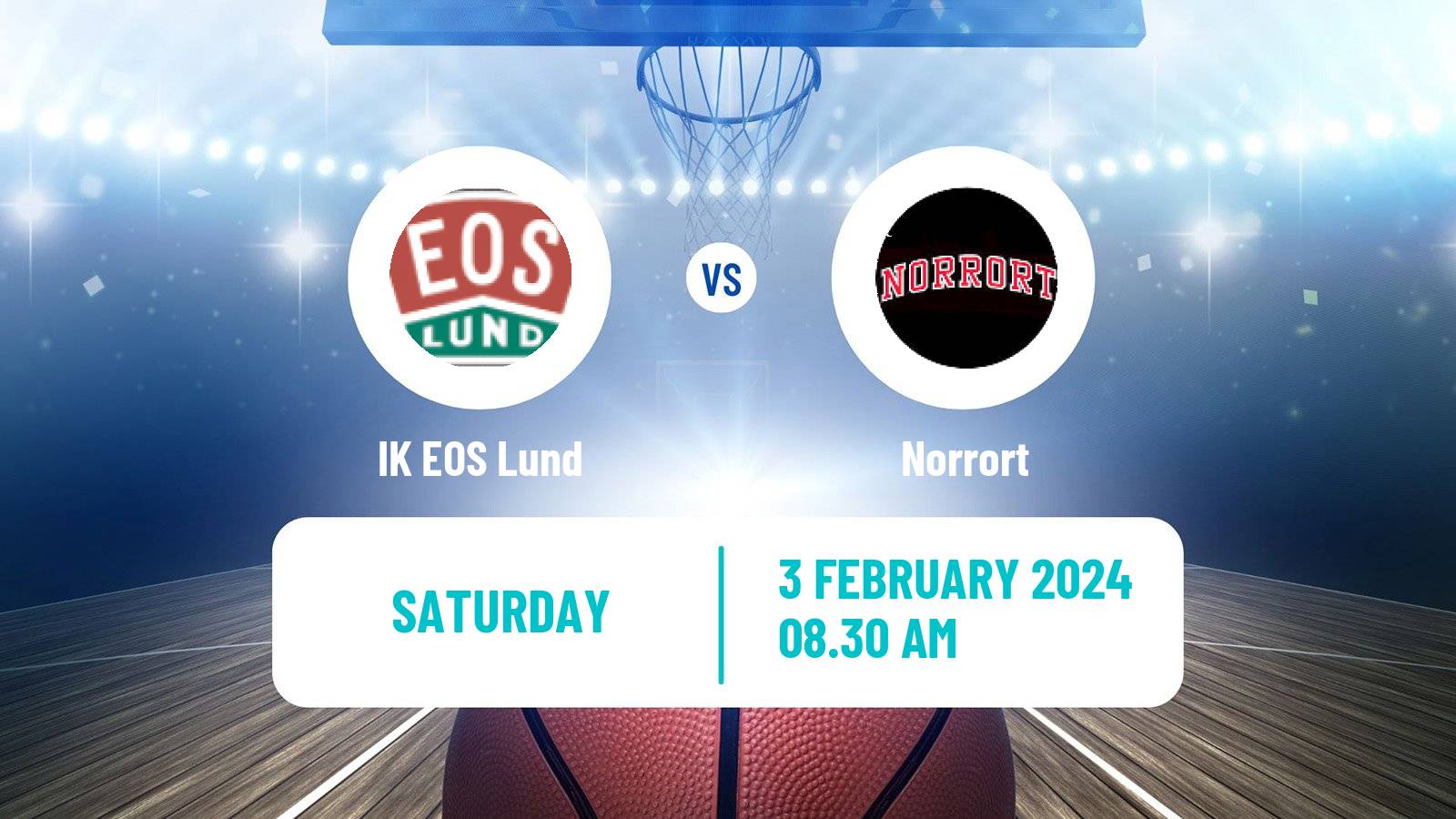 Basketball Swedish Superettan Basketball IK EOS Lund - Norrort