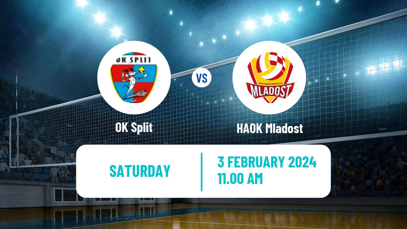Volleyball Croatian Superliga Volleyball Split - HAOK Mladost