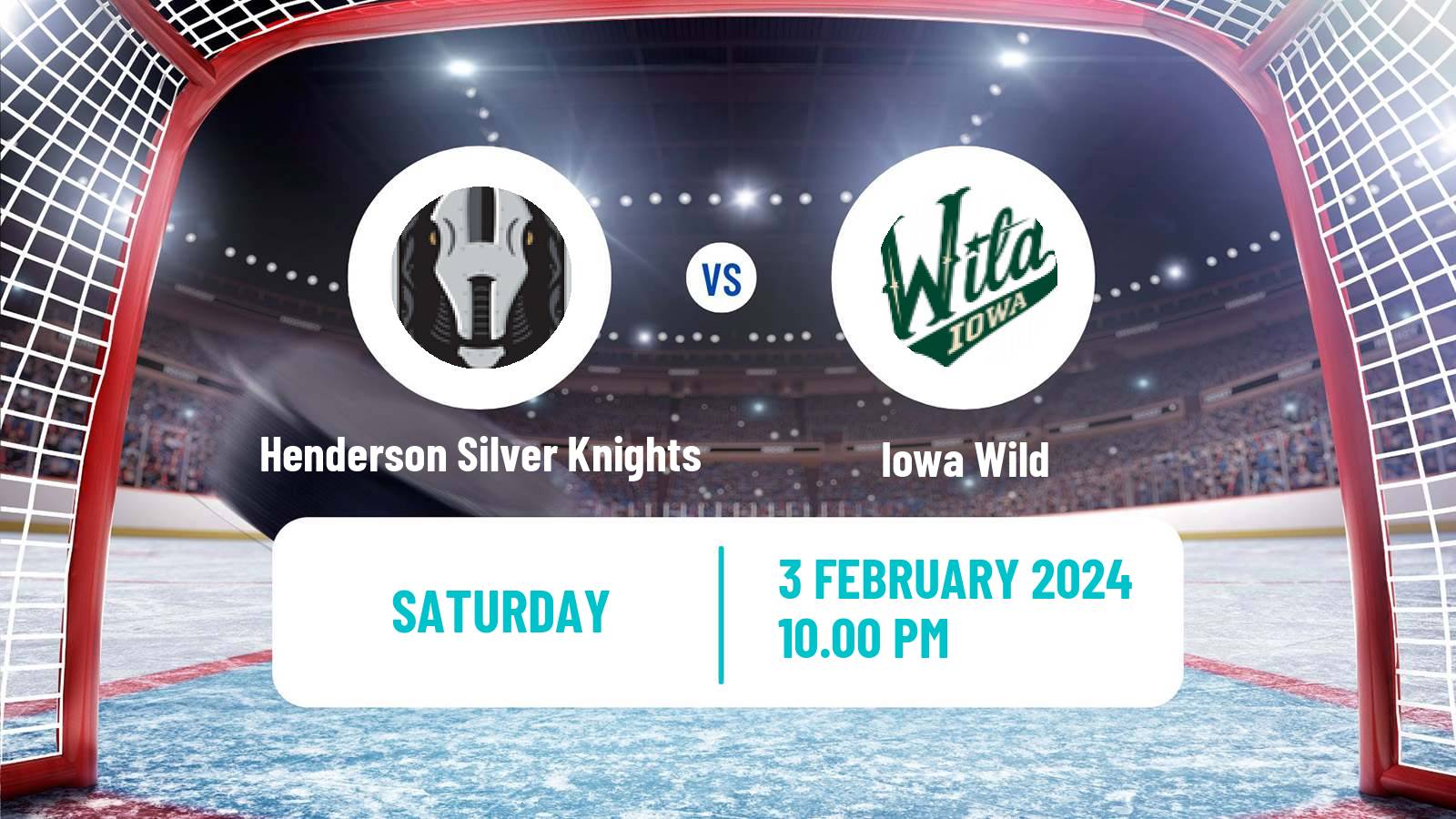 Hockey AHL Henderson Silver Knights - Iowa Wild