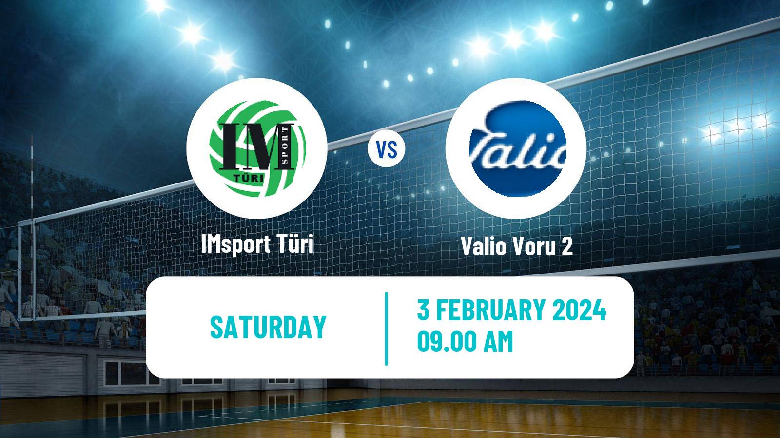 Volleyball Estonian Esiliiga Volleyball IMsport Türi - Valio Voru 2