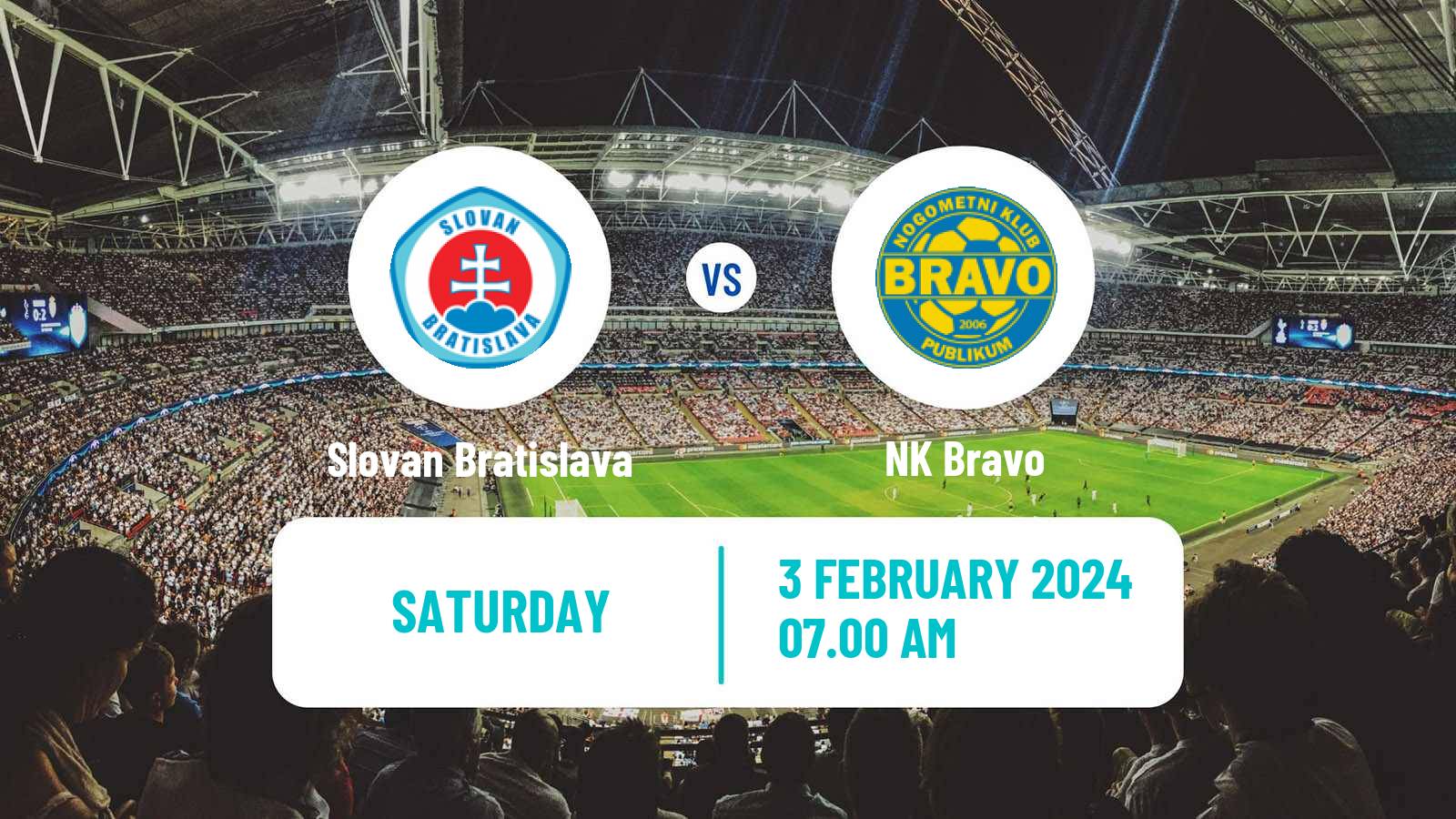 Soccer Club Friendly Slovan Bratislava - NK Bravo