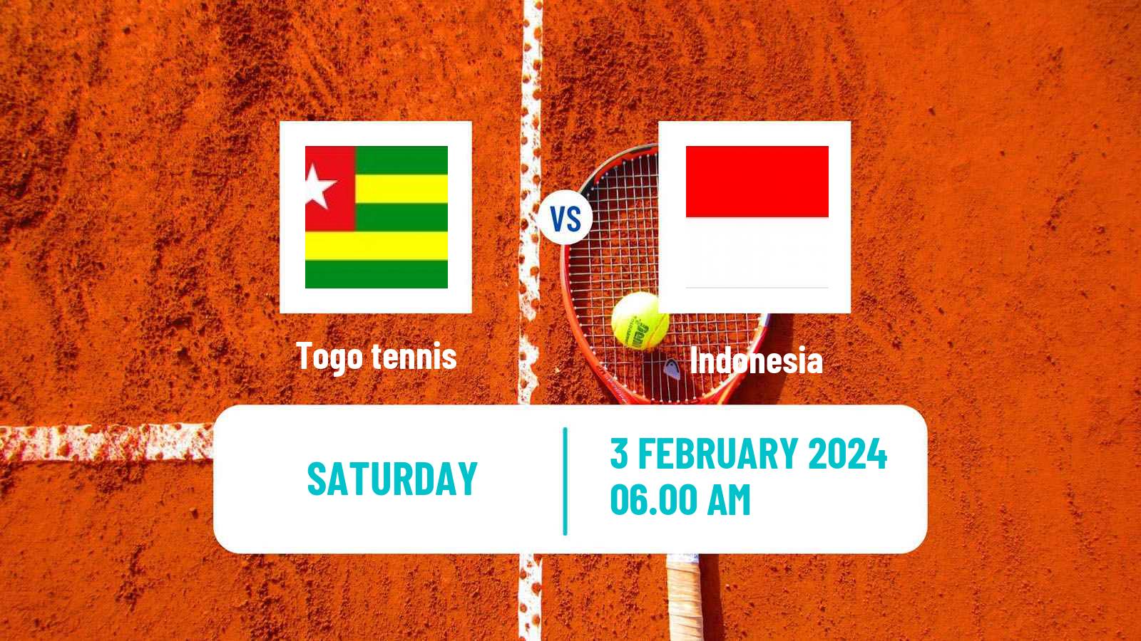 Tennis Davis Cup World Group II Teams Togo - Indonesia