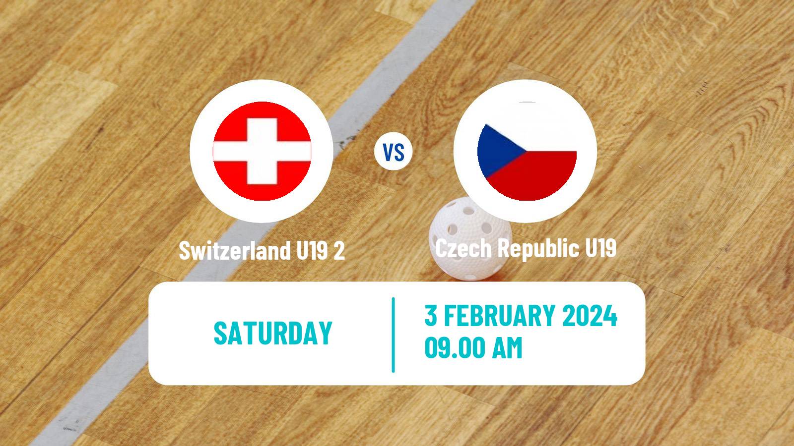 Floorball Friendly International Floorball Switzerland U19 2 - Czech Republic U19