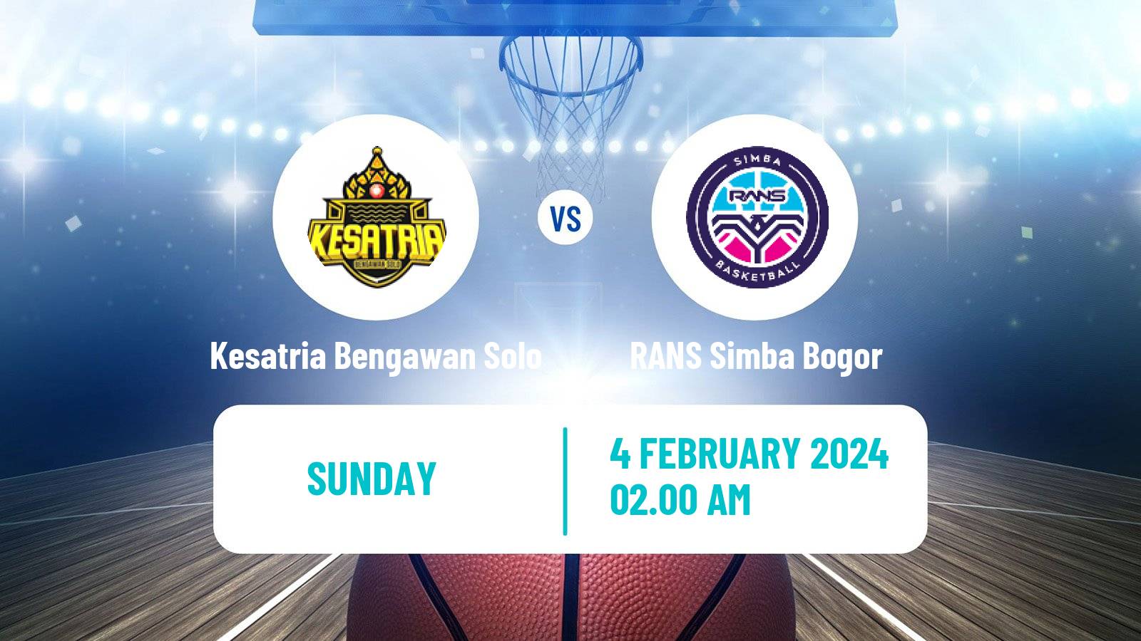 Basketball Indonesian IBL Kesatria Bengawan Solo - RANS Simba Bogor
