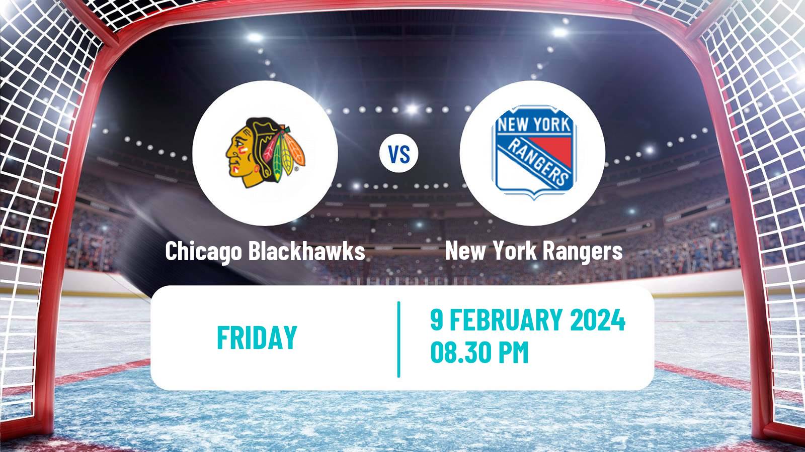 Hockey NHL Chicago Blackhawks - New York Rangers