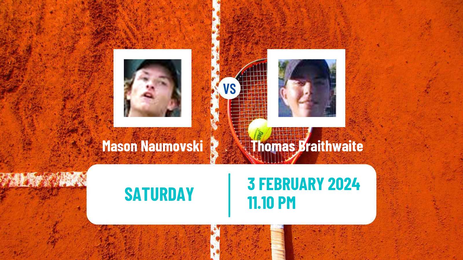 Tennis Burnie 2 Challenger Men Mason Naumovski - Thomas Braithwaite