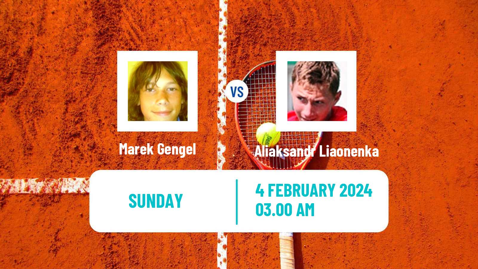 Tennis ITF M15 Sharm Elsheikh Men Marek Gengel - Aliaksandr Liaonenka