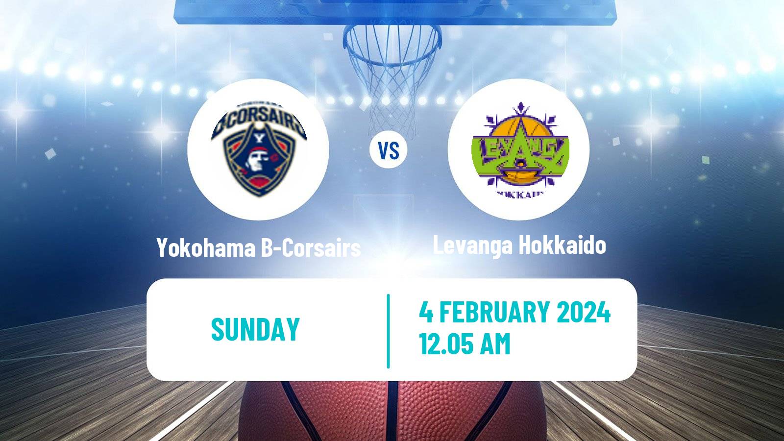 Basketball BJ League Yokohama B-Corsairs - Levanga Hokkaido