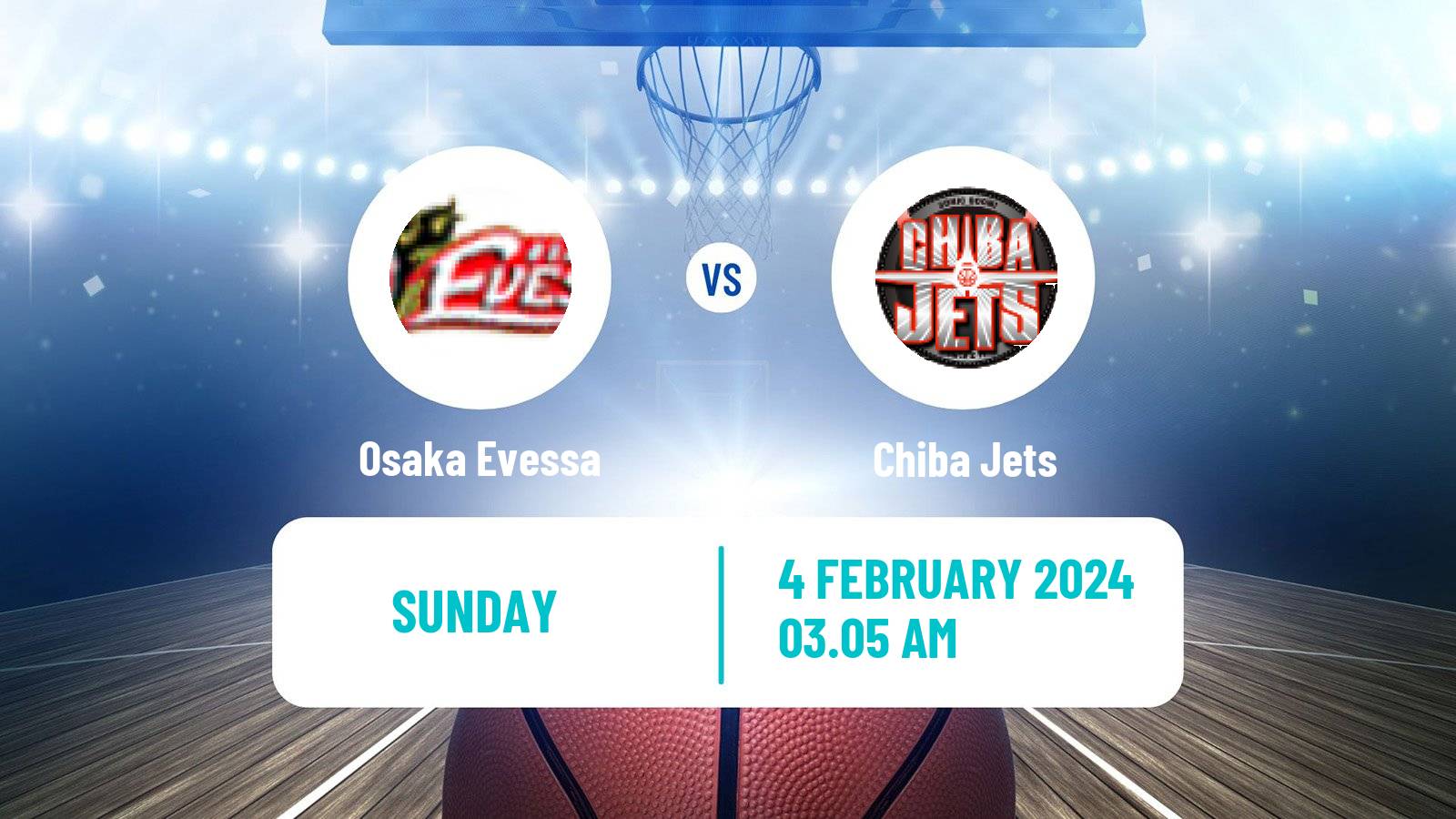 Basketball BJ League Osaka Evessa - Chiba Jets