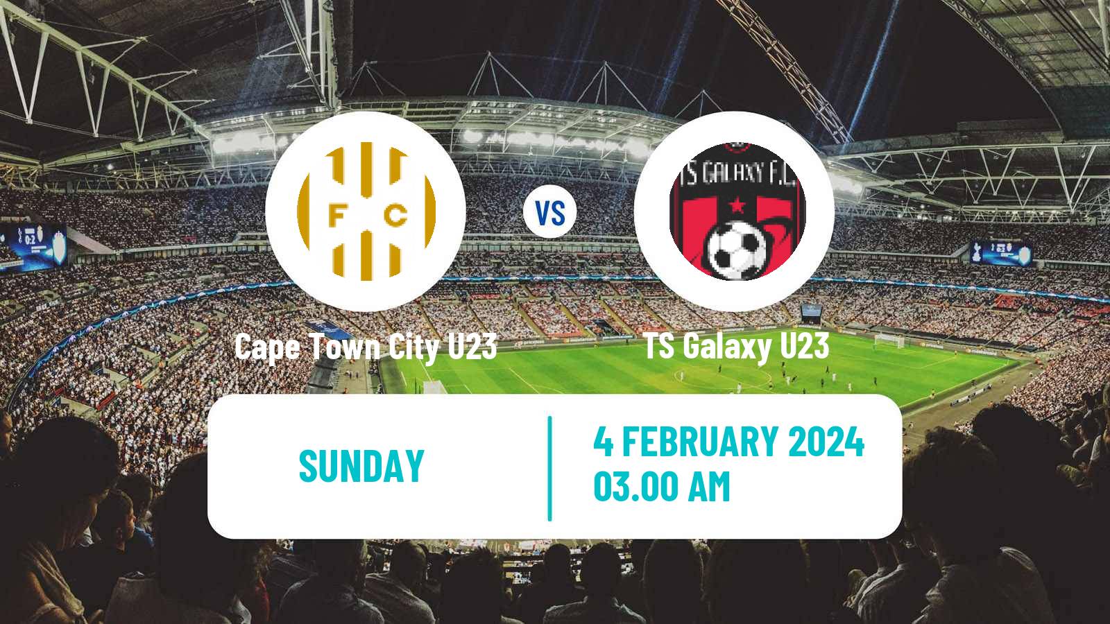 Soccer South African Diski Challenge Cape Town City U23 - TS Galaxy U23