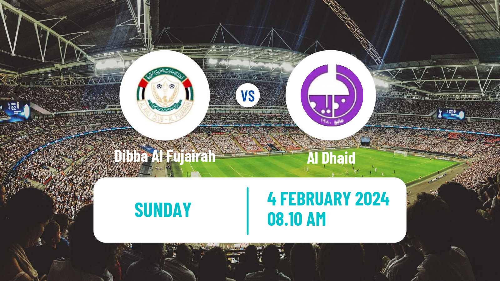 Soccer UAE Division 1 Dibba Al Fujairah - Al Dhaid