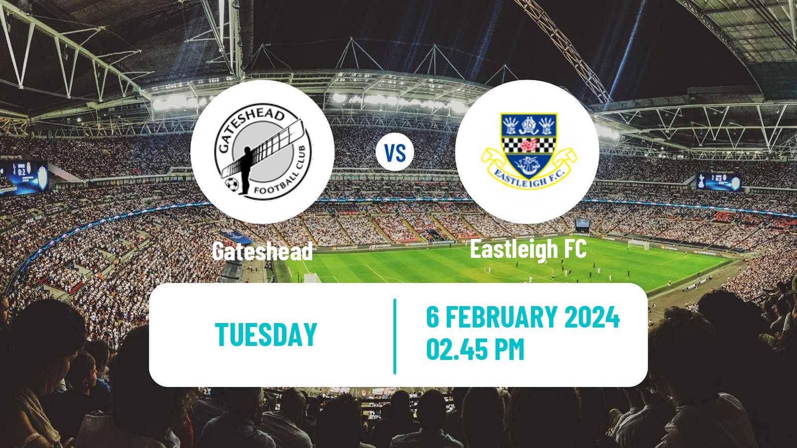 Soccer English National League Gateshead - Eastleigh