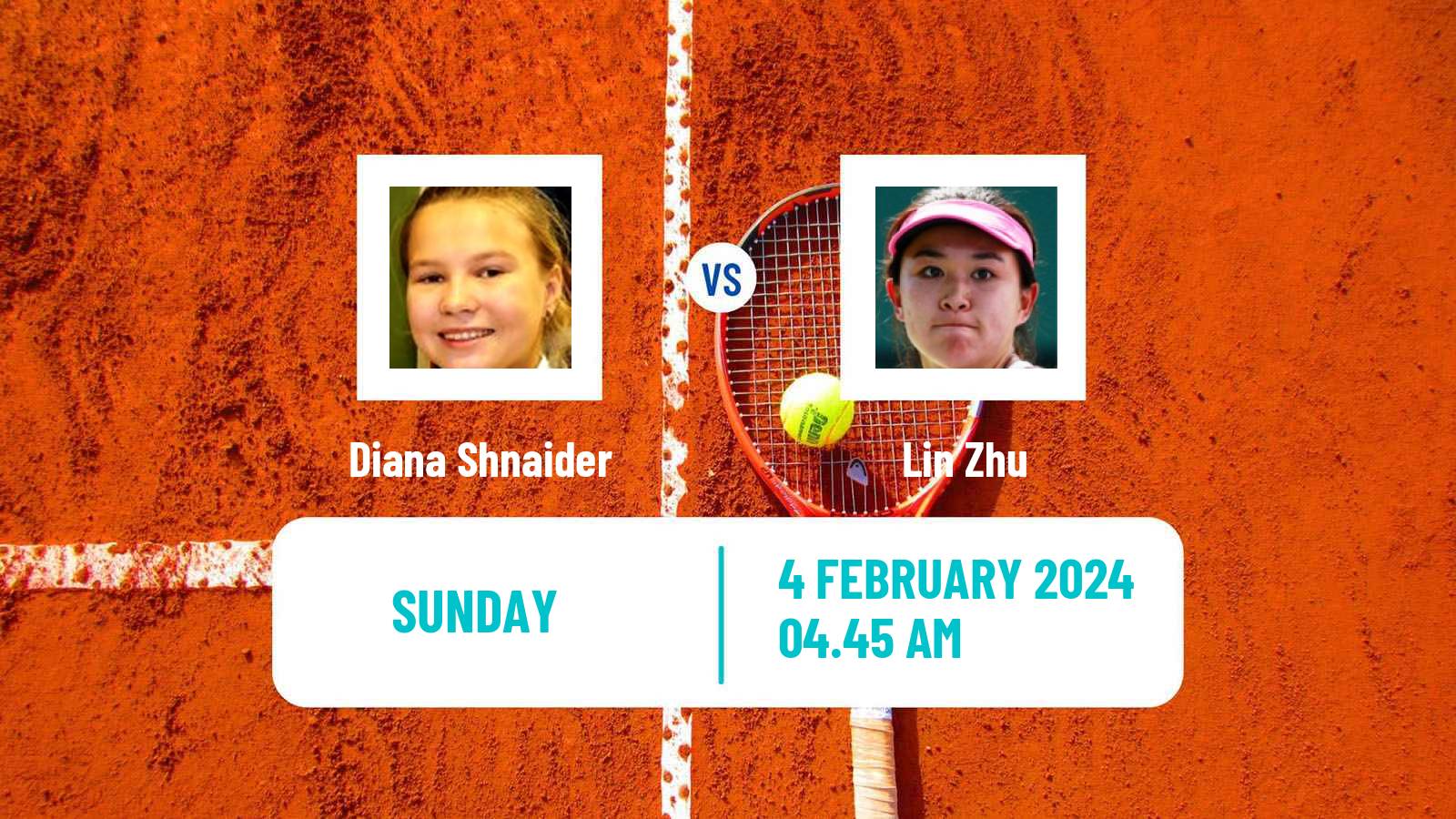 Tennis WTA Hua Hin Diana Shnaider - Lin Zhu