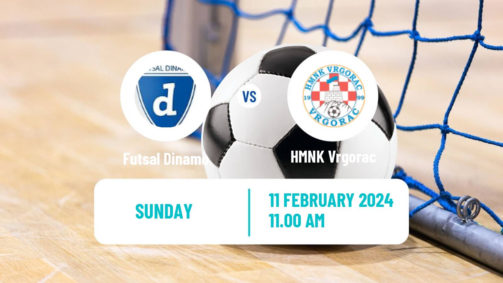 Futsal Croatian 1 HMNL Futsal Dinamo - Vrgorac