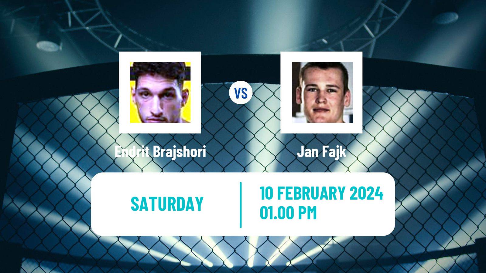 MMA Welterweight Oktagon Men Endrit Brajshori - Jan Fajk
