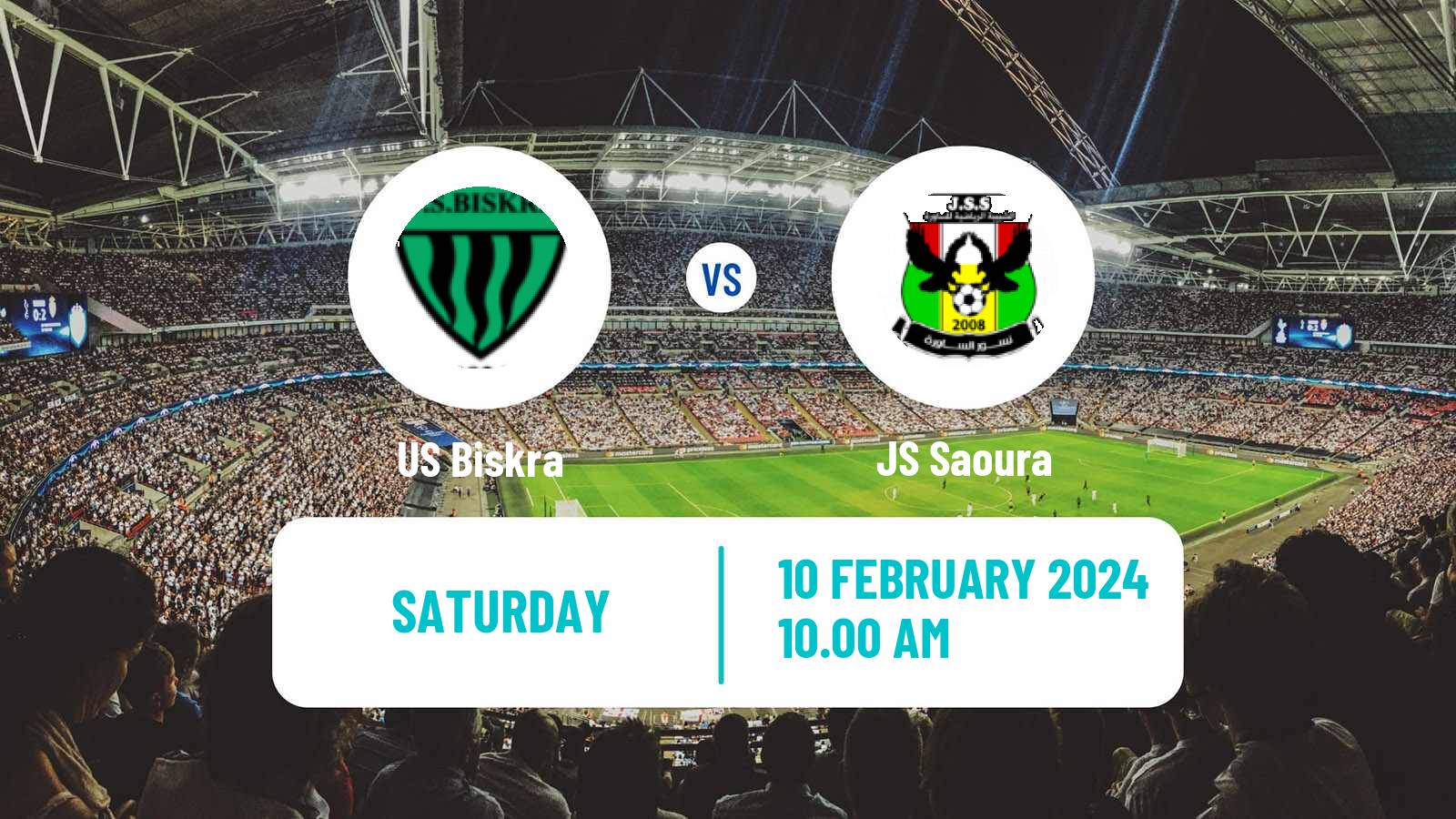 Soccer Algerian Ligue 1 Biskra - Saoura