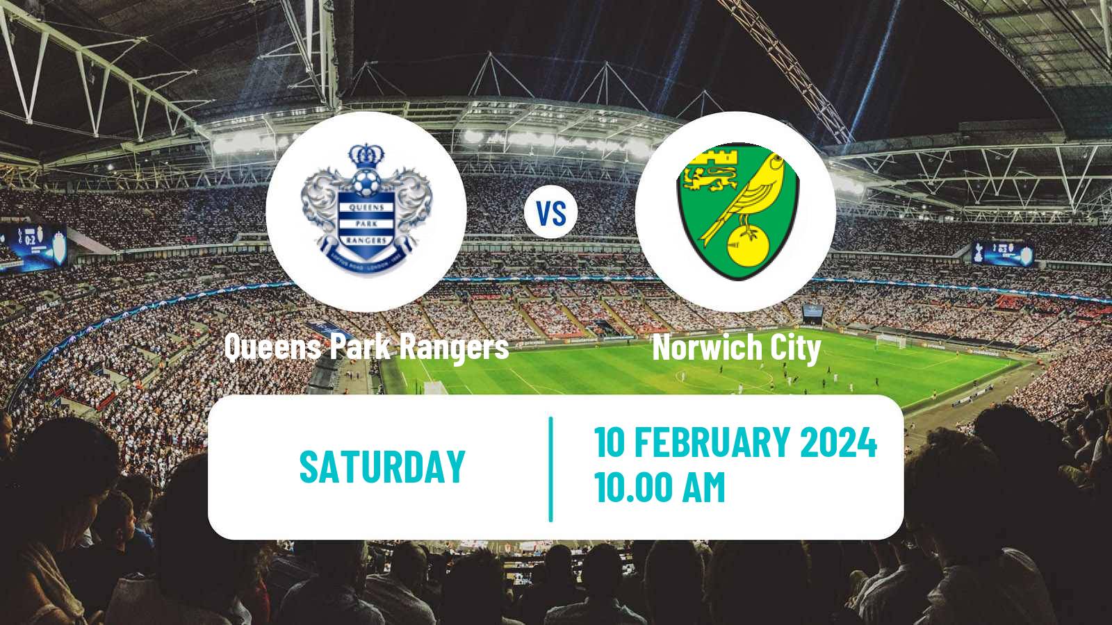Soccer English League Championship Queens Park Rangers - Norwich City