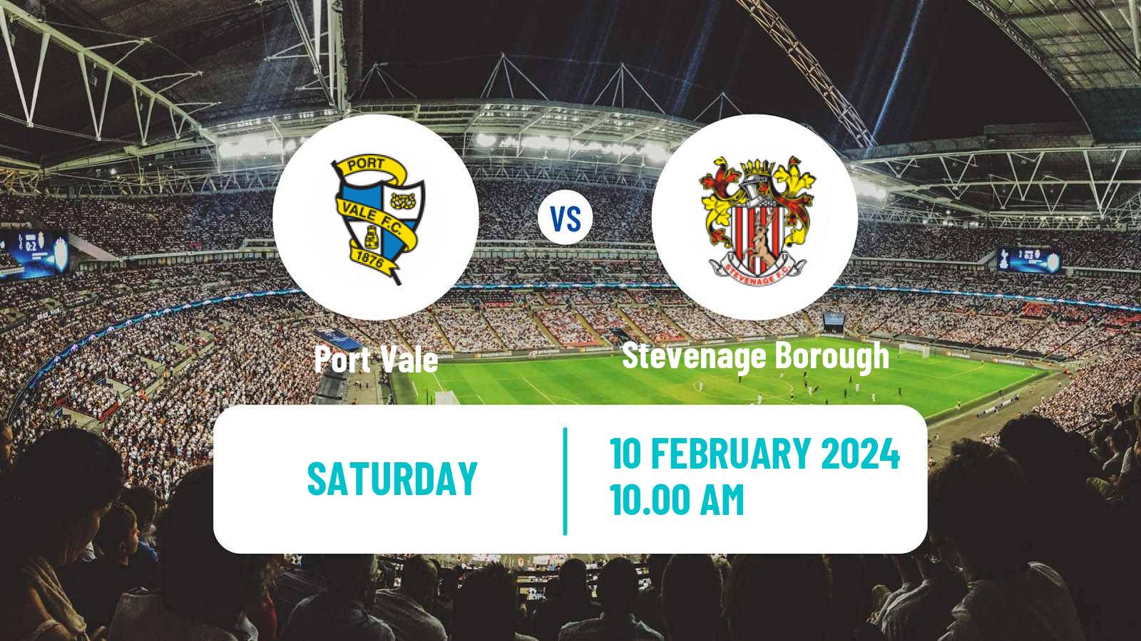 Soccer English League One Port Vale - Stevenage Borough