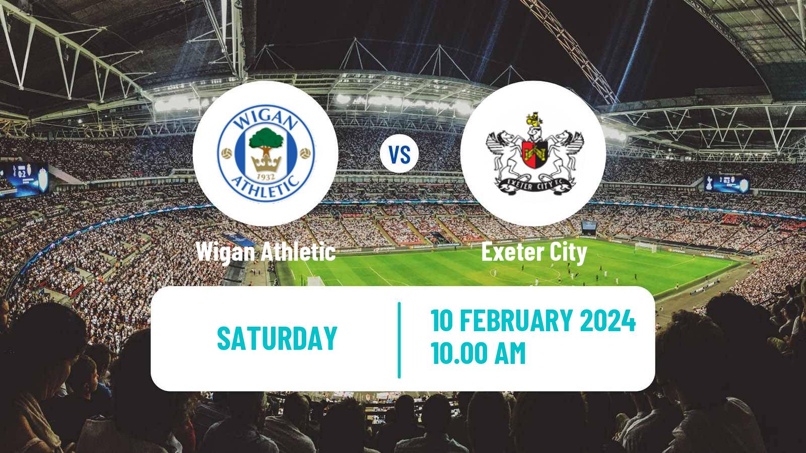 Soccer English League One Wigan Athletic - Exeter City