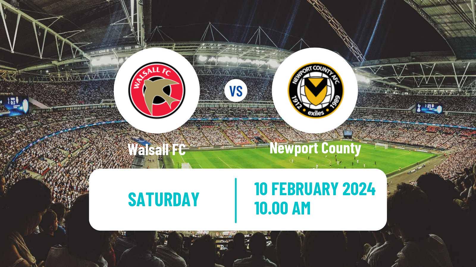 Soccer English League Two Walsall - Newport County