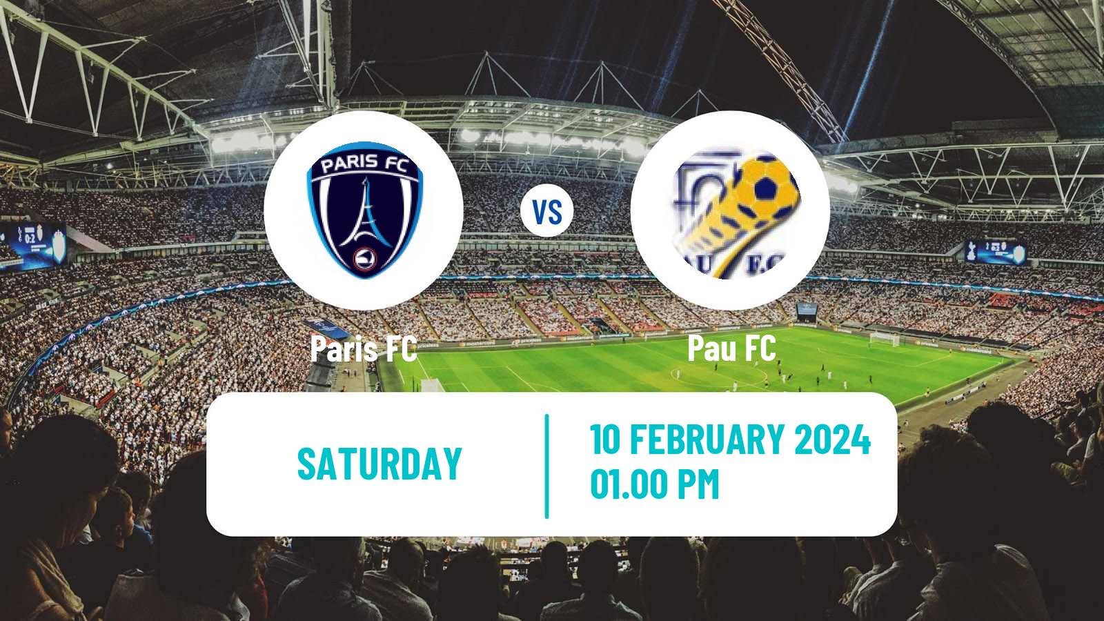 Soccer French Ligue 2 Paris FC - Pau