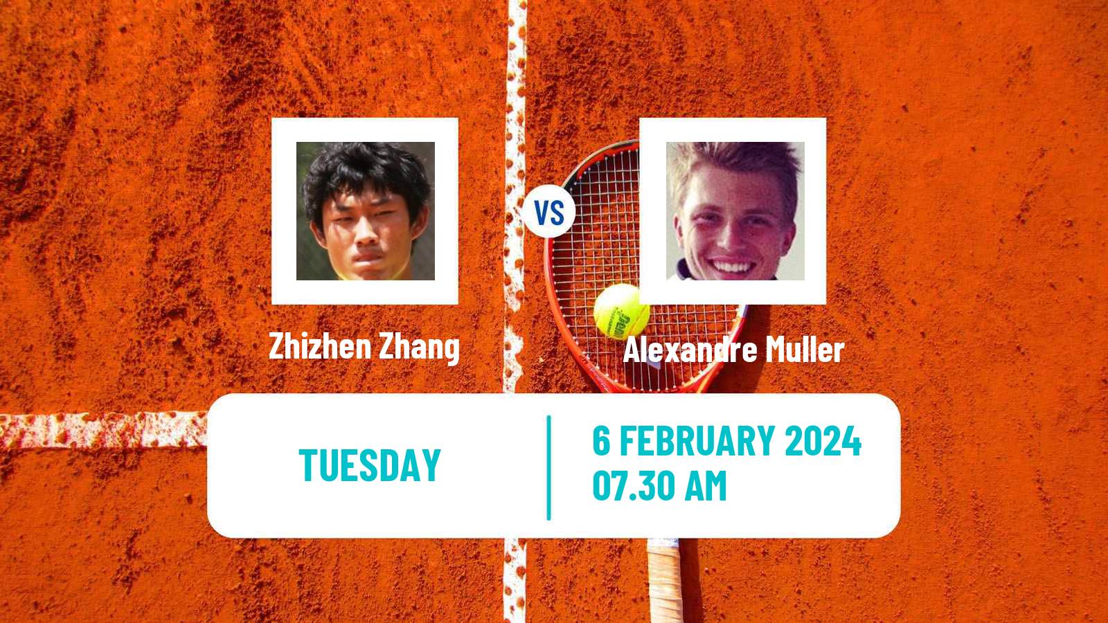 Tennis ATP Marseille Zhizhen Zhang - Alexandre Muller