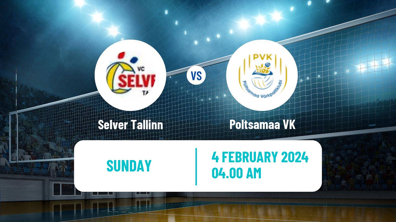 Volleyball Estonian Esiliiga Volleyball Selver Tallinn - Poltsamaa