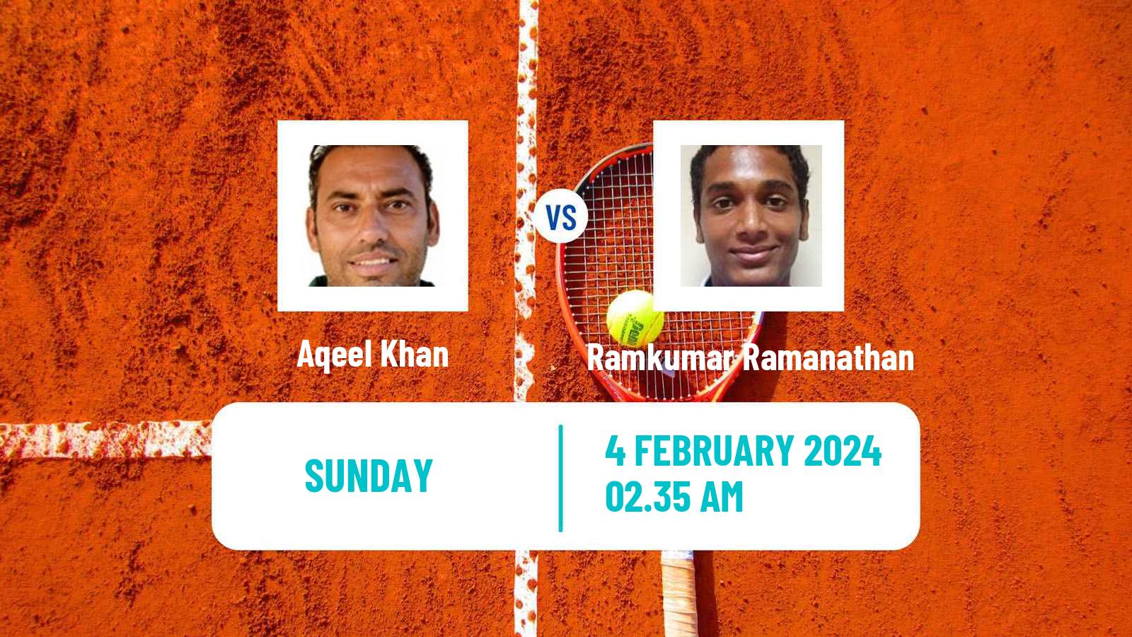 Tennis Davis Cup World Group I Aqeel Khan - Ramkumar Ramanathan
