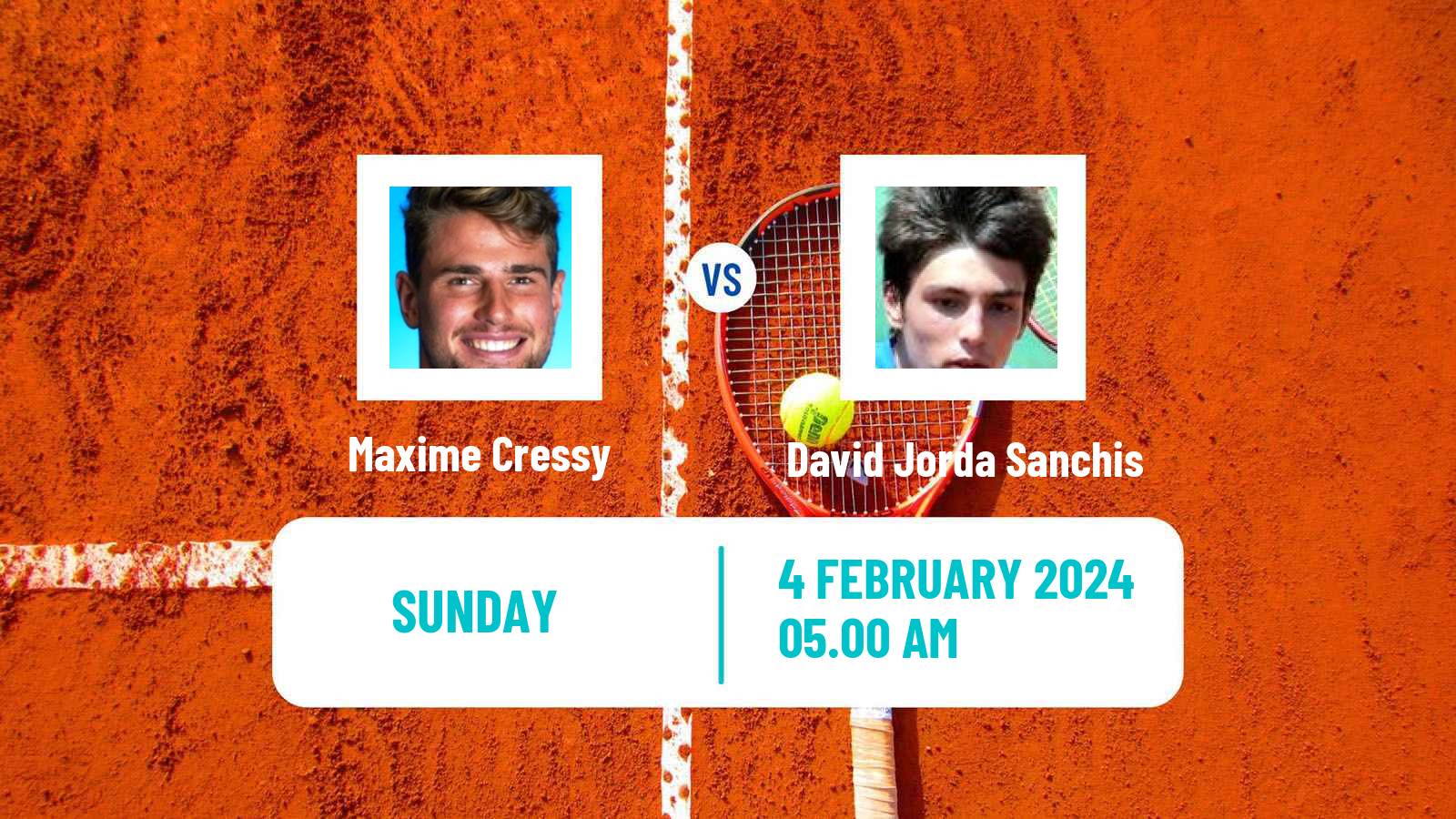 Tennis ATP Marseille Maxime Cressy - David Jorda Sanchis