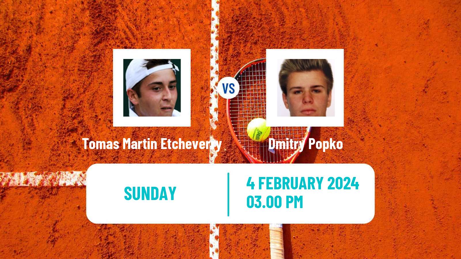 Tennis Davis Cup World Group Tomas Martin Etcheverry - Dmitry Popko