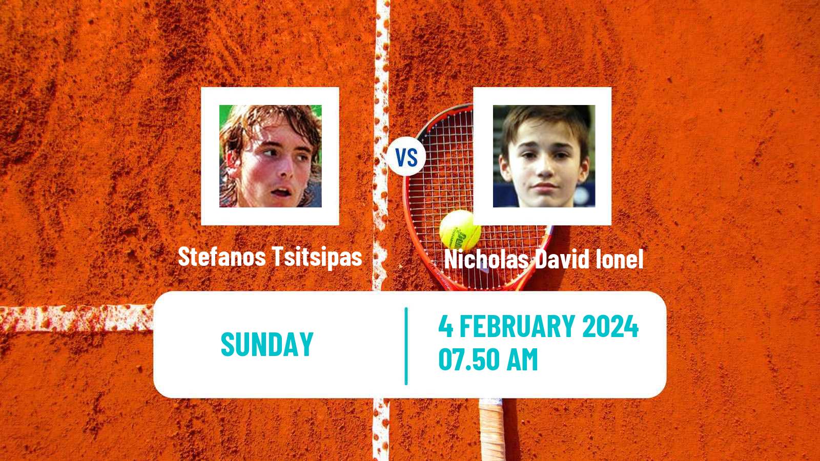 Tennis Davis Cup World Group I Stefanos Tsitsipas - Nicholas David Ionel