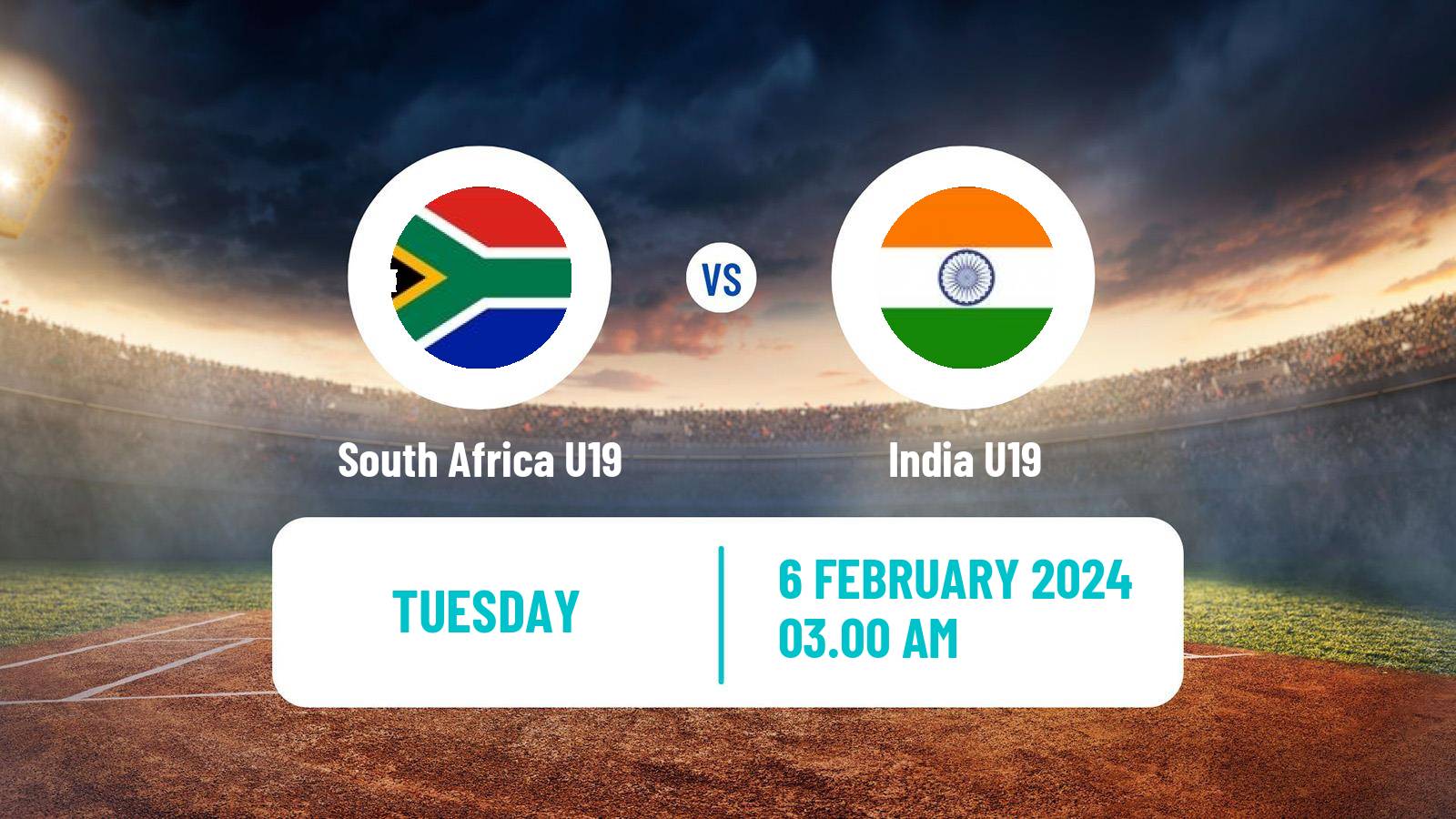 Cricket ICC U19 World Cup South Africa U19 - India U19