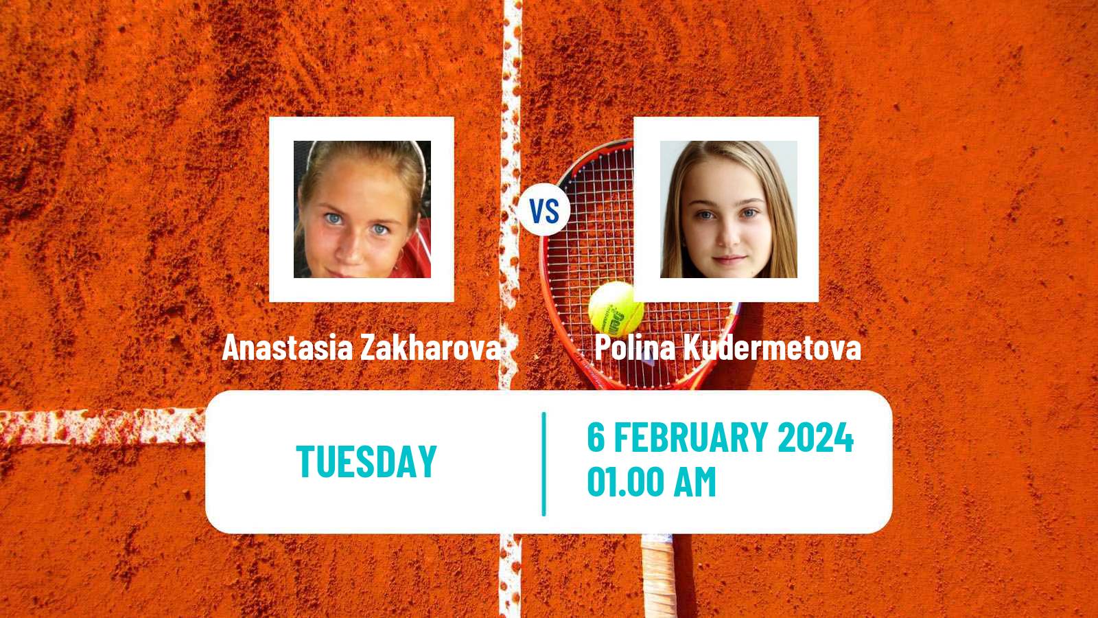 Tennis Mumbai Challenger Women Anastasia Zakharova - Polina Kudermetova