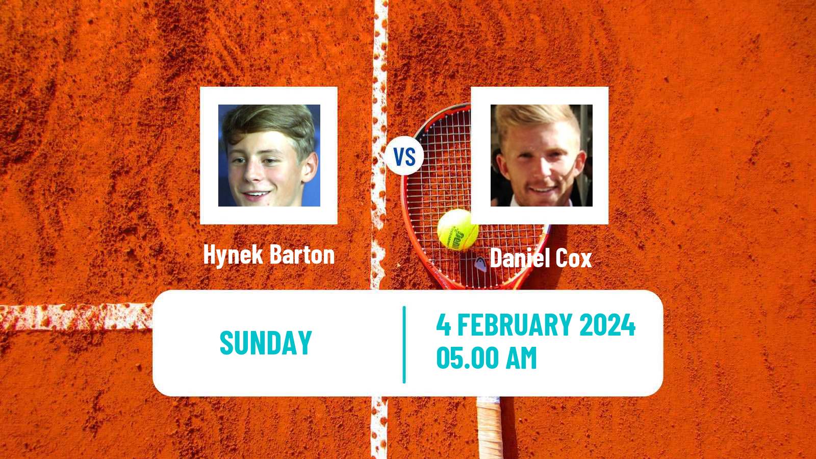 Tennis Nottingham 3 Challenger Men Hynek Barton - Daniel Cox
