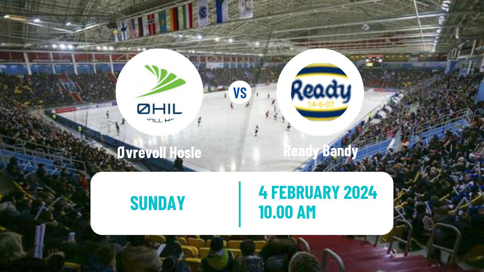 Bandy Norwegian Eliteserien Bandy Øvrevoll Hosle - Ready