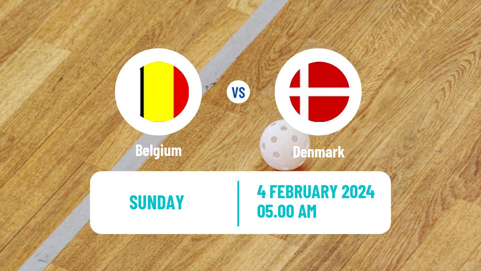 Floorball World Championship Floorball Belgium - Denmark