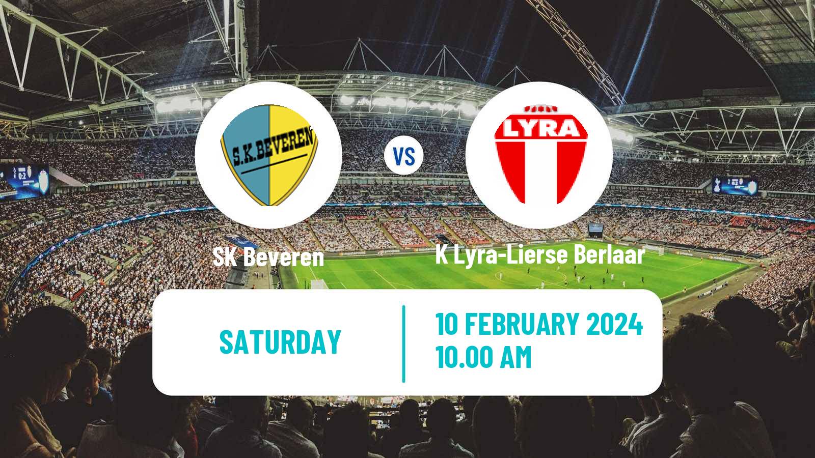 Soccer Belgian Сhallenger Pro League Beveren - K Lyra-Lierse Berlaar