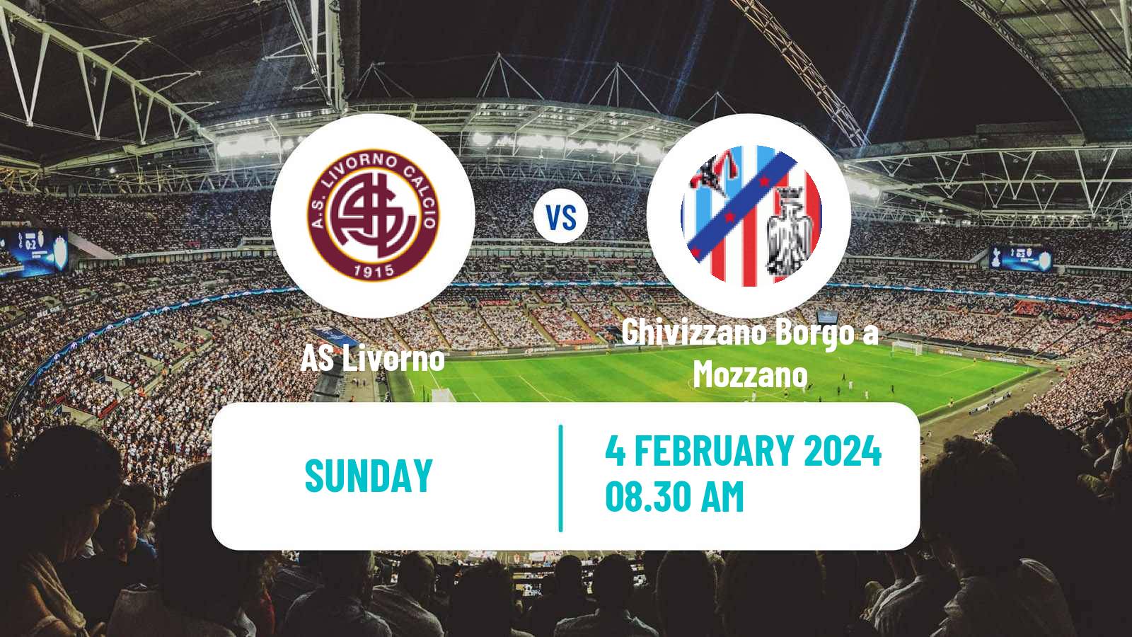 Soccer Italian Serie D - Group E Livorno - Ghivizzano Borgo a Mozzano