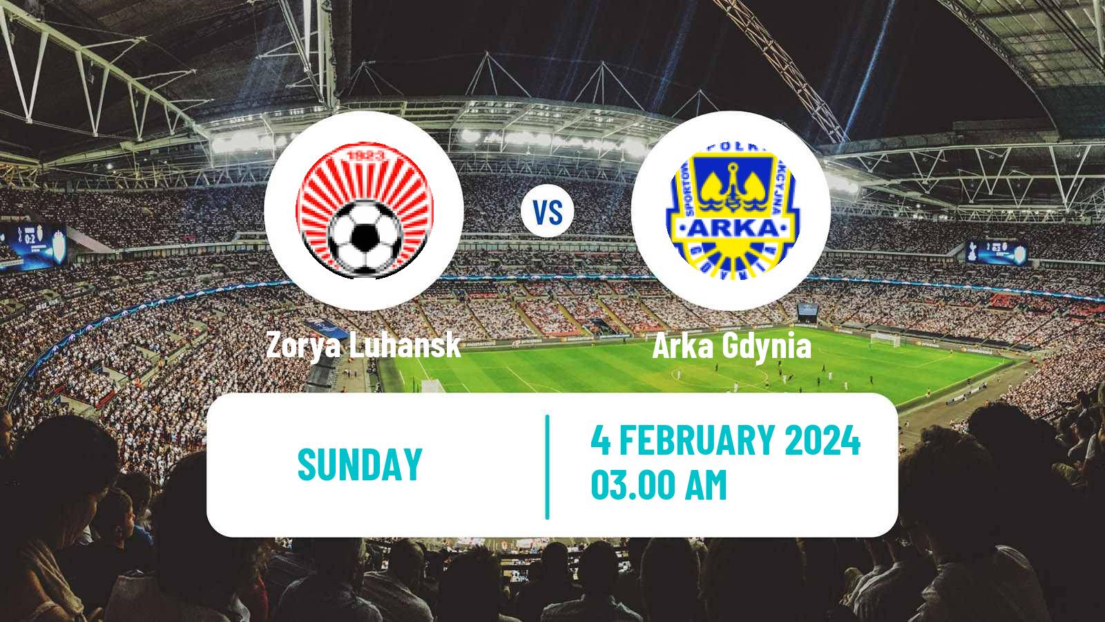 Soccer Club Friendly Zorya Luhansk - Arka Gdynia