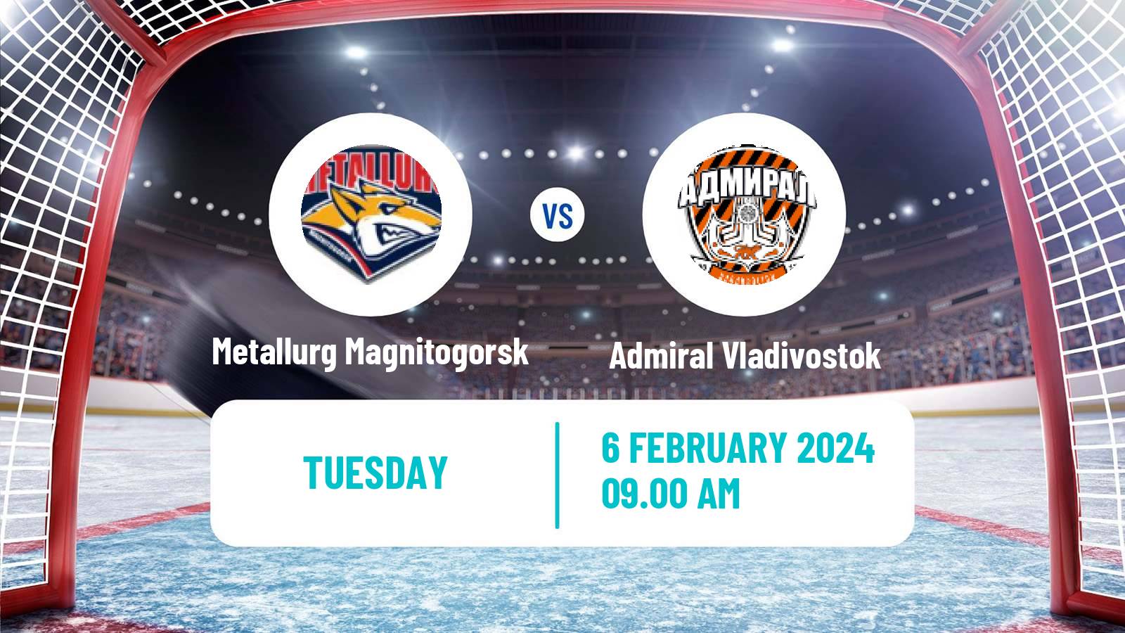 Hockey KHL Metallurg Magnitogorsk - Admiral Vladivostok