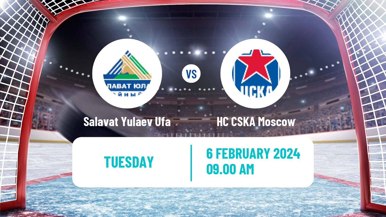 Hockey KHL Salavat Yulaev Ufa - HC CSKA Moscow