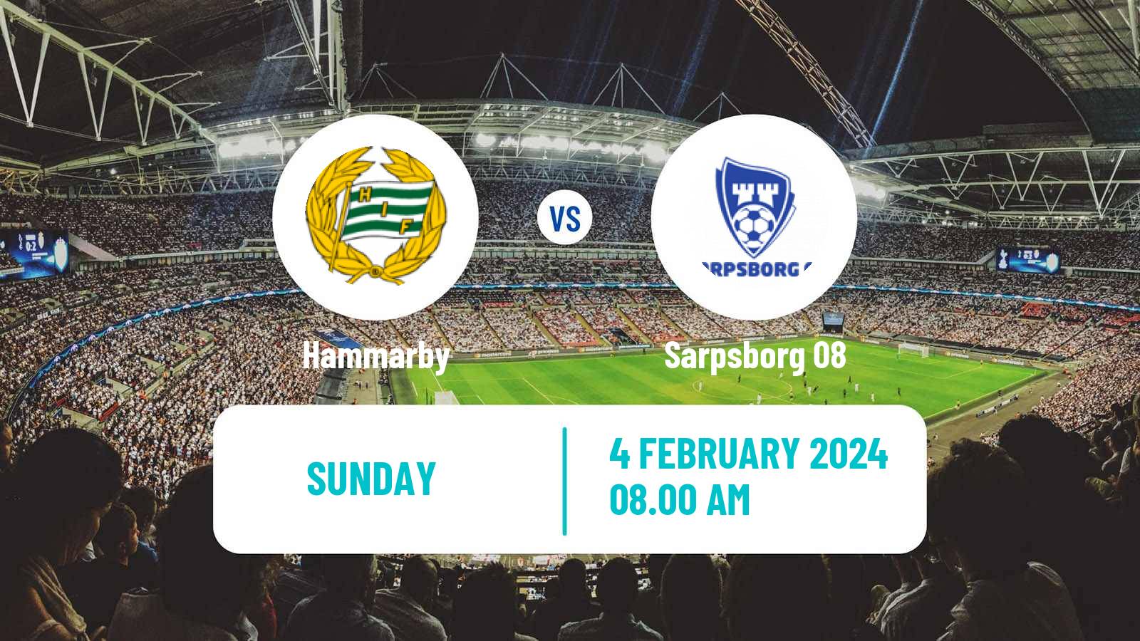 Soccer Club Friendly Hammarby - Sarpsborg 08