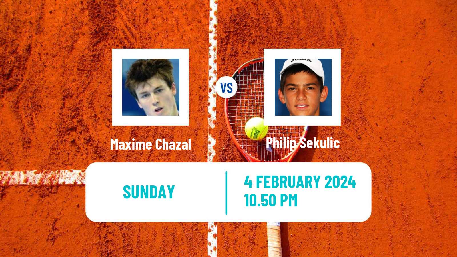 Tennis Burnie 2 Challenger Men Maxime Chazal - Philip Sekulic