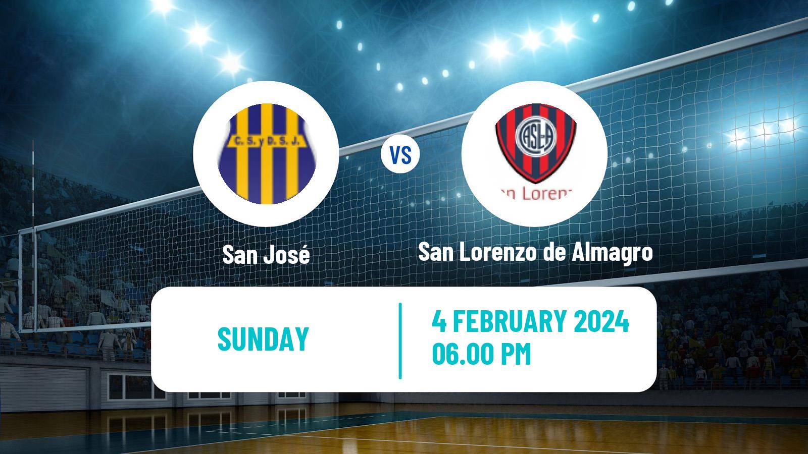 Volleyball Argentinian Liga Volleyball Women San José - San Lorenzo de Almagro