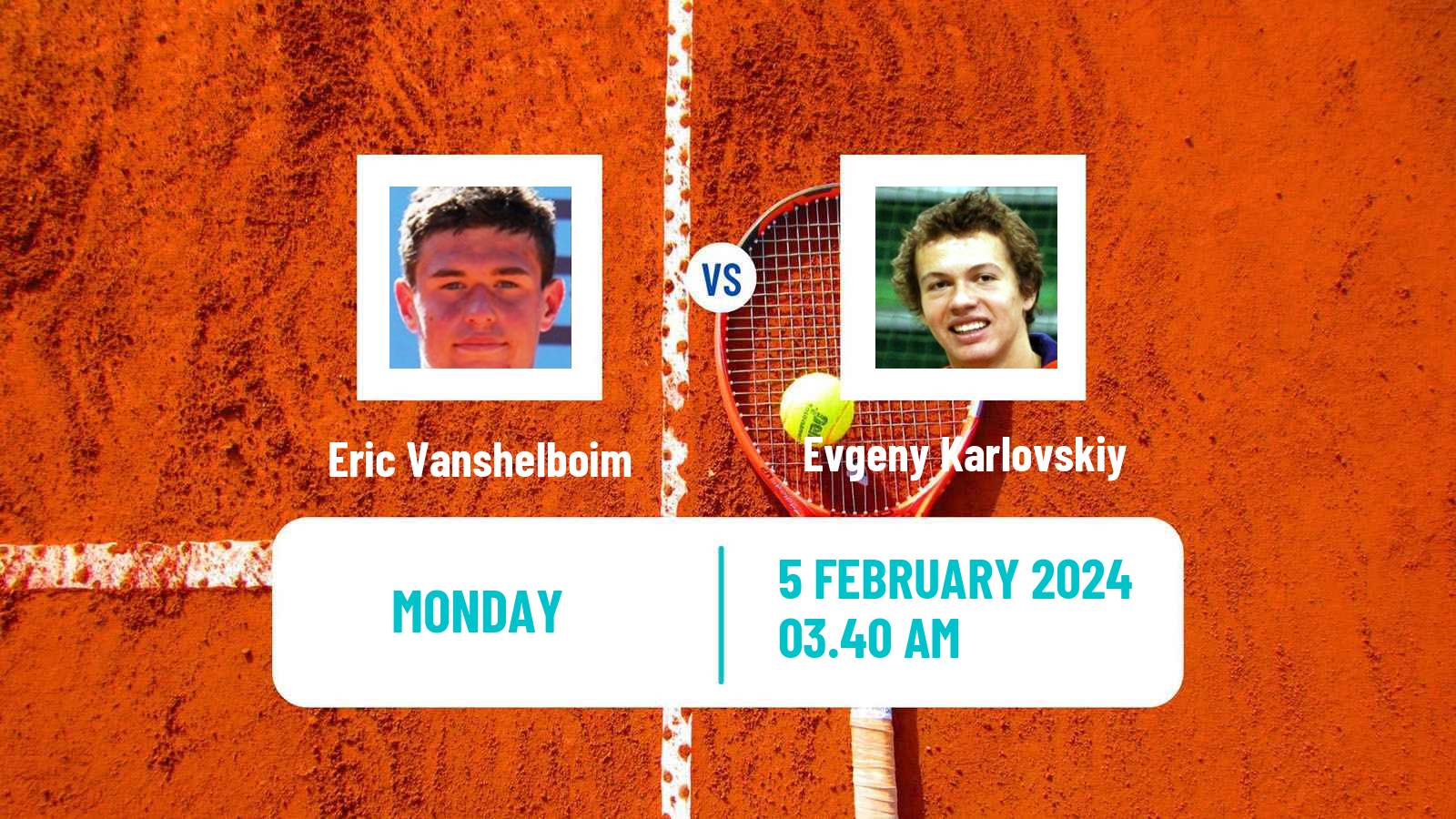 Tennis Chennai Challenger Men Eric Vanshelboim - Evgeny Karlovskiy