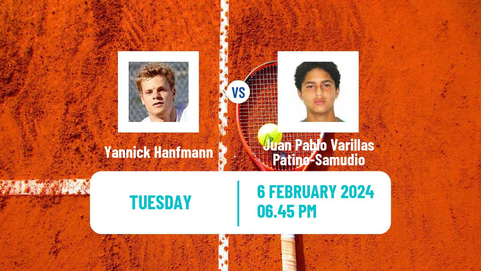 Tennis ATP Cordoba Yannick Hanfmann - Juan Pablo Varillas Patino-Samudio